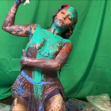 RevSlymsford: Tutu Much Fun: Alisson Covers Herself With Frosting