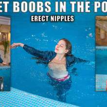 Wet Live Team: Wet Tits and Completely Wet Natashka in the Pool