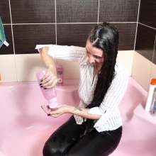 Lara_eurowam: Another Hairwash Fun after Oil, with Evelina--H001