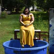 JD and Messy Andi: Dreaming of warmer weather with a formal dunking!