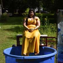 JD and Messy Andi: Dreaming of warmer weather with a formal dunking!