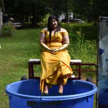 JD and Messy Andi: Dreaming of warmer weather with a formal dunking!