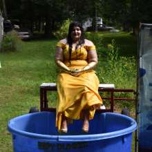 JD and Messy Andi: Dreaming of warmer weather with a formal dunking!