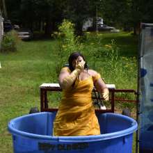 JD and Messy Andi: Dreaming of warmer weather with a formal dunking!