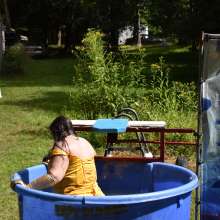 JD and Messy Andi: Dreaming of warmer weather with a formal dunking!