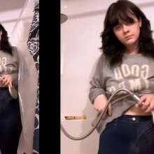 Slime Genesis: Jinxxx Shoves the Shower Head down Her Pants...