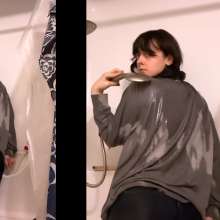 Slime Genesis: Jinxxx Shoves the Shower Head down Her Pants...