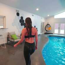 WetlookFashion: Lilith Swims in a Sexy Workout Outfit
