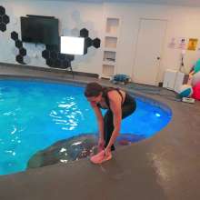 WetlookFashion: Lilith Swims in a Sexy Workout Outfit
