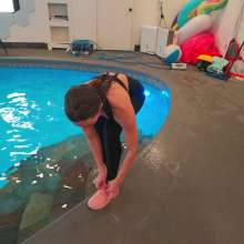 WetlookFashion: Lilith Swims in a Sexy Workout Outfit