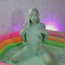 Splat Network: Martina's Sexy Green Sliming
