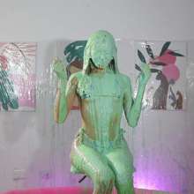 Splat Network: Martina's Sexy Green Sliming
