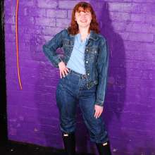 DungeonMasterOne: Miss Abigail Soaked in Double Denim Wetlook