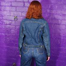 DungeonMasterOne: Miss Abigail Soaked in Double Denim Wetlook