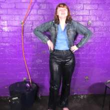 DungeonMasterOne: Miss Abigail Soaked in Double Denim Wetlook