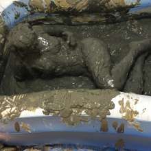 VioletVixen: Mud Statue Experiments Front Angle
