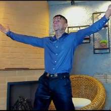 WETColours: Nico Gets Wet Dressed in a Blue Shirt and Jeans
