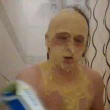 Wakka: Playing in Custard and Cum in the Bath