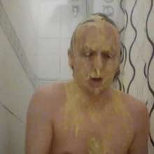Wakka: Playing in Custard and Cum in the Bath
