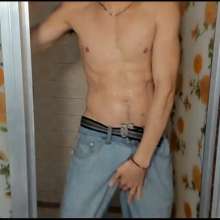 WETColours: Ryan Takes a Shower in a Green Shirt and Jeans