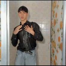 WETColours: Ryan Takes a Shower in a Green Shirt and Jeans