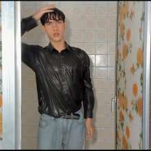 WETColours: Ryan Takes a Shower in a Green Shirt and Jeans