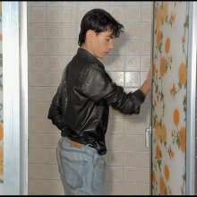 WETColours: Ryan Takes a Shower in a Green Shirt and Jeans