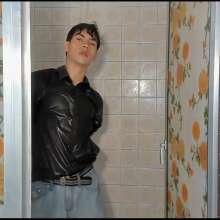 WETColours: Ryan Takes a Shower in a Green Shirt and Jeans
