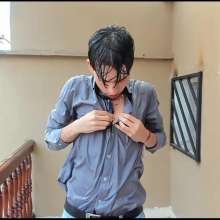WETColours: Ryan Throws Buckets of Water on Himself in Grey Shirt