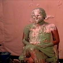 Anglefan: Kristen slimed in her towel and shower cap