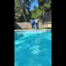 gsdwetlook: Sweater, T-shirt and Jeans in the Pool