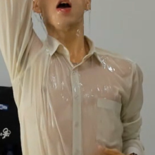 WETColours: Ryan Throws Gallons of Water on Himself with White Shirt