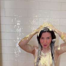 Messy Temptress: Topless and Messy in My Pink Underwear (Savory WAM)