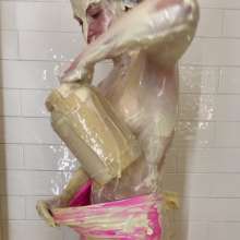 Messy Temptress: Topless and Messy in My Pink Underwear (Savory WAM)