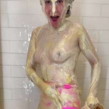 Messy Temptress: Topless and Messy in My Pink Underwear (Savory WAM)