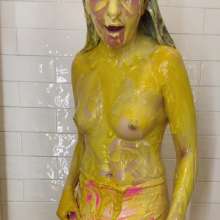 Messy Temptress: Topless and Messy in My Pink Underwear (Savory WAM)