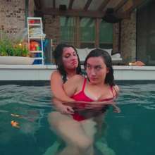 WetlookFashion: Wet Catfight with Kylie and Bella