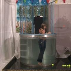 doctor_splash: Dunk Tank Featuring Ariel Dunked in Jeans