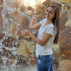 ufa217: Jane gets wet in the cold waterfall and hot bowl.