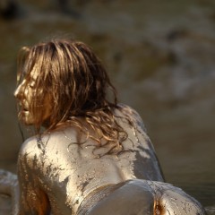 FOXY: Gold paint in the mud