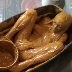 Jayce: Jayce 120 Pounds OF Peanut Butter Madness W/orgasm!