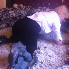 CandyCustard: Mud virgin Axa Jay gets muddy in officewear, tights and heels