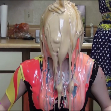RevSlymsford: Coverage!  Jilly humiliated with bucket after bucket of sticky mallow gunge