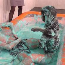MostWam: Gunge Wrestling Striped Sky And Lila