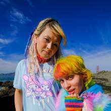 messyhot: Audra and Marron Sploshing on a Nude Beach