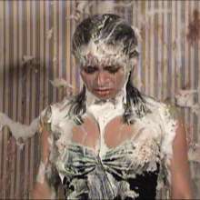 Anglefan.com: New Lisa video--strapless in slime!