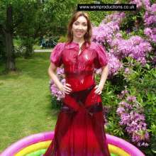 WSMProductions: Mel in a pink bridesmaids dress in the oil