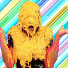 PieZone: Gabi Is Snobby and Slimed in "Guess The Mess" (Feet Dipping!)