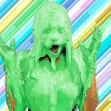 PieZone: Gabi Is Snobby and Slimed in "Guess The Mess" (Feet Dipping!)