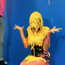 PieZone: Gabi Is Snobby and Slimed in "Guess The Mess" (Feet Dipping!)